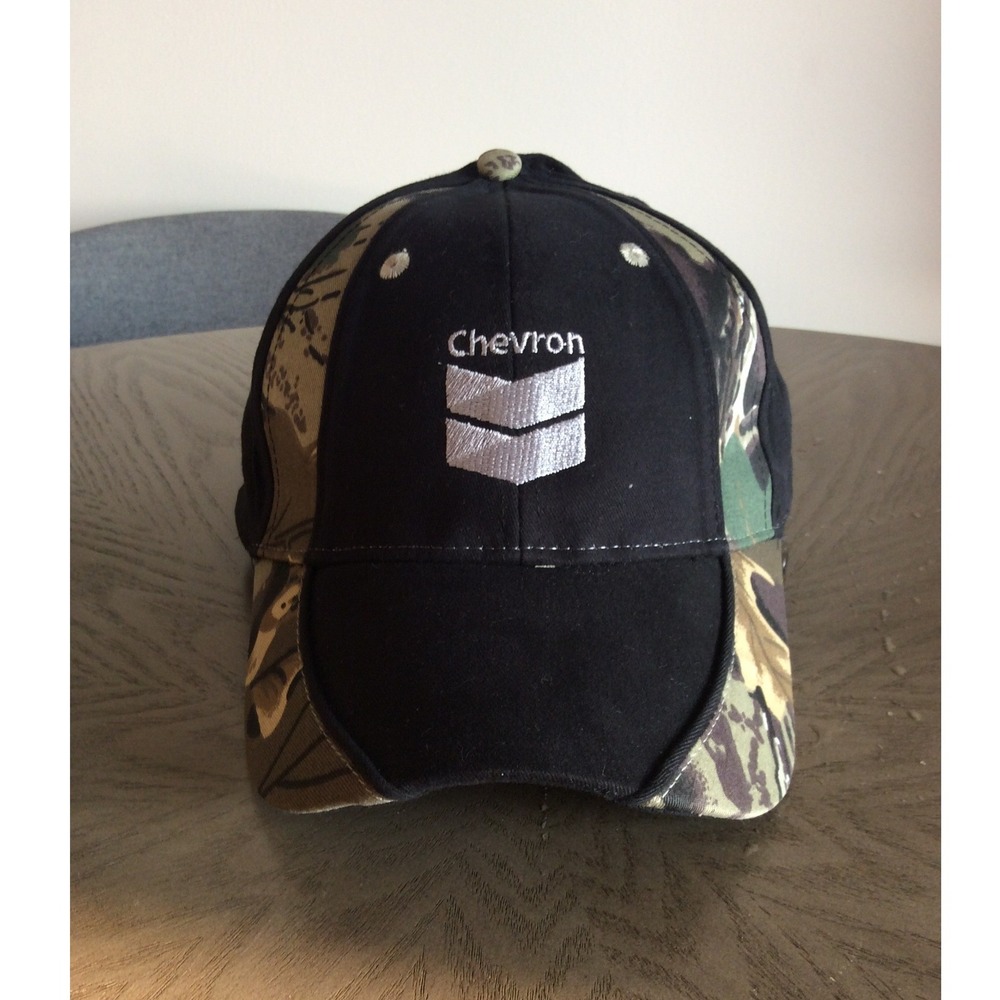 Chevron Northern Energy Hat Mens Otto Black Camo Embroidered Baseball Cap Oil‎